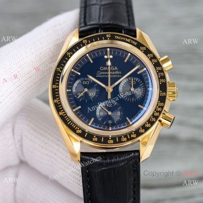 2022 New Swiss Omega Speedmaster Chrono Moonwatch 42mm Gold Case